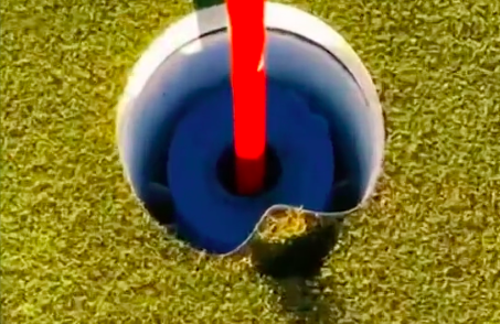 Golf fans react as an UNLUCKY golfer misses out on a HOLE-IN-ONE!